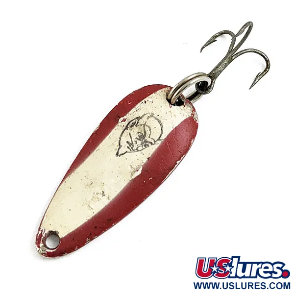 Vintage  Eppinger Dardevle Midget, 3/16oz Red Devil/Nickel fishing spoon #17035