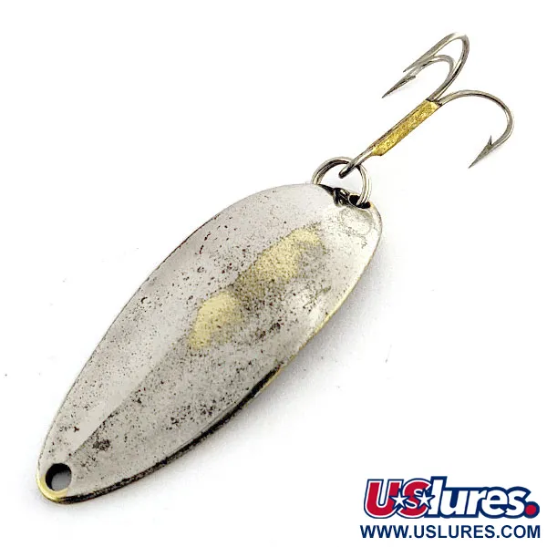 Vintage  Seneca Little Cleo (Hula Girl), 1/2oz Nickel fishing spoon #17075