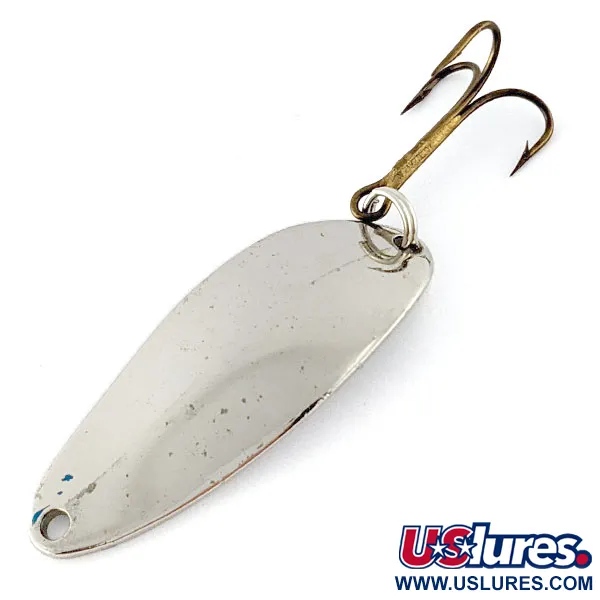 Vintage  Seneca Little Cleo (Hula Girl), 1/3oz Nickel fishing spoon #17080