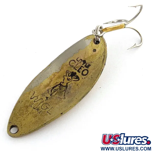 Vintage  Seneca Little Cleo (Hula Girl), 1/2oz Gold/Nickel fishing spoon #17088