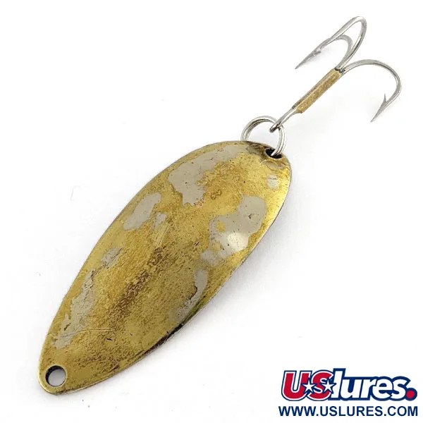 Vintage  Seneca Little Cleo (Hula Girl), 1/2oz Gold/Nickel fishing spoon #17088