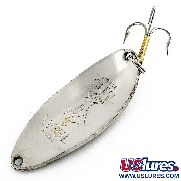 Vintage  Seneca Little Cleo (Hula Girl), 2/3oz Nickel fishing spoon #17091