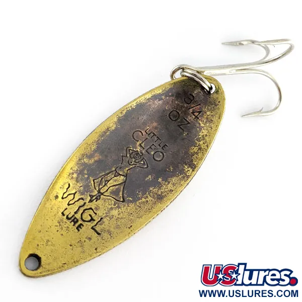 Vintage  Seneca Little Cleo (Hula Girl), 3/4oz Gold/copper fishing spoon #17097