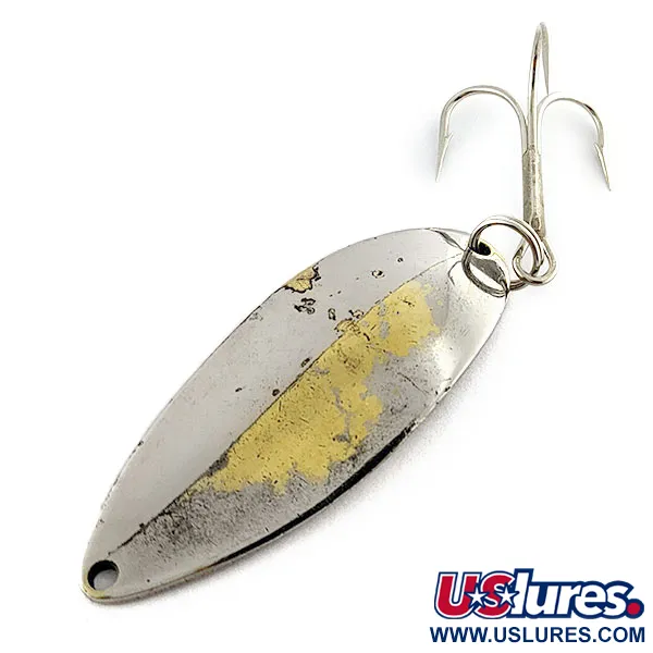 Vintage  Seneca Little Cleo (Hula Girl), 3/4oz Nickel/gold fishing spoon #17104