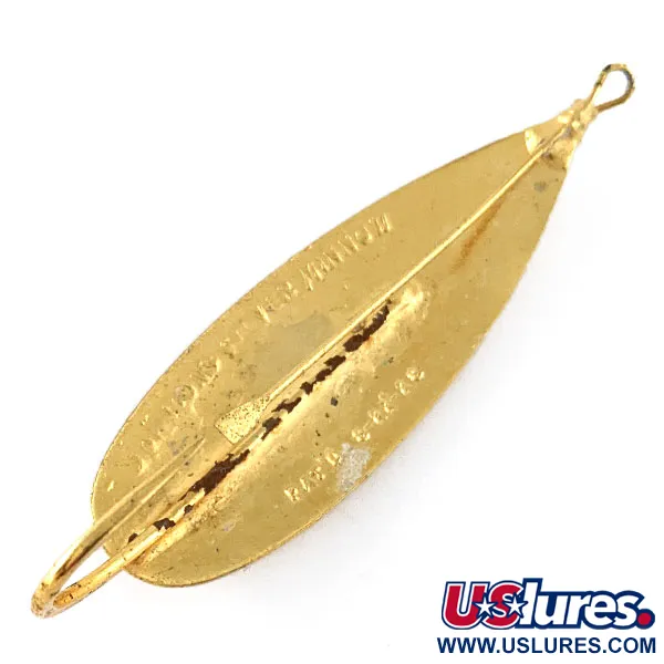 Vintage    Johnson Silver Minnow, 3/4oz Gold fishing spoon #17105