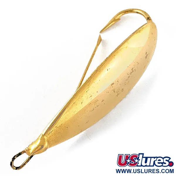 Vintage    Johnson Silver Minnow, 3/4oz Gold fishing spoon #17105