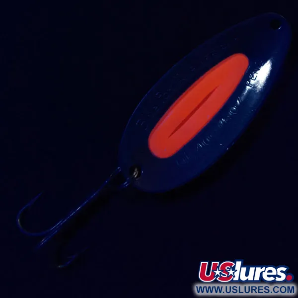 Vintage   Blue Fox Pixee UV, 3/4oz Nickel/Orange UV fishing spoon #17107