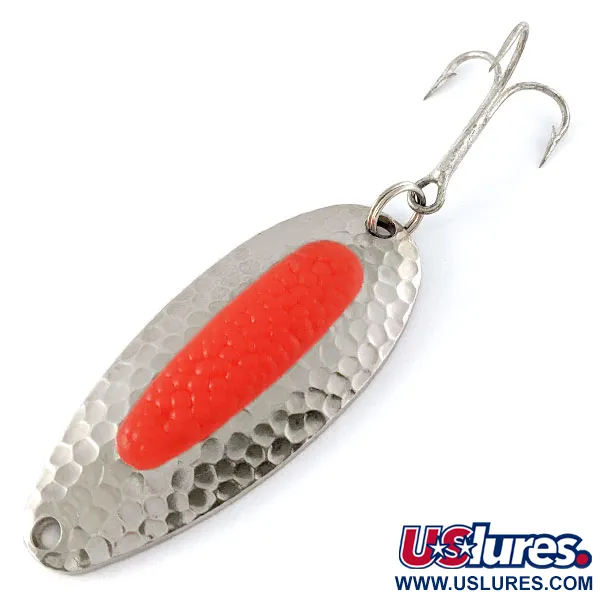 Vintage   Blue Fox Pixee UV, 3/4oz Nickel/Orange UV fishing spoon #17107