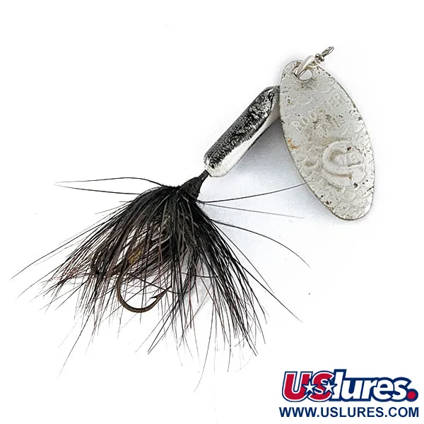 Vintage  Yakima Bait Worden’s Original Rooster Tail, 1/8oz Silver spinning lure #17146