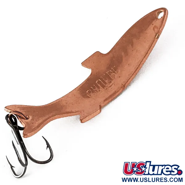 Vintage   Acme Phoebe, 1/4oz Copper fishing spoon #17151