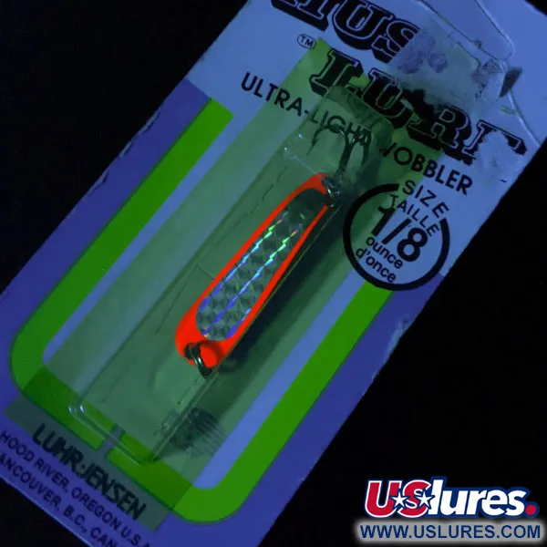   Luhr Jensen Hus-lure UV, 1/8oz Gold/red UV fishing spoon #17152