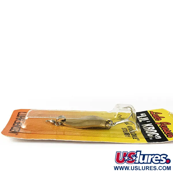  Luhr Jensen Lil' Kroc (Krocodile Stubby), 3/16oz Gold fishing spoon #17153