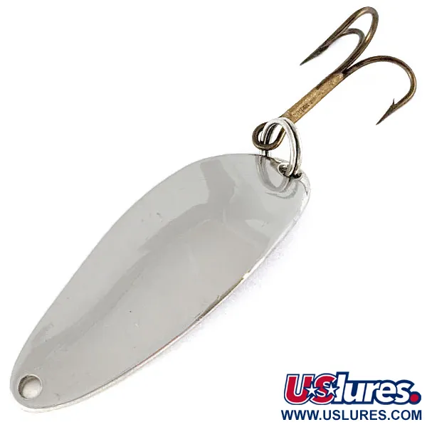 Vintage  Seneca Little Cleo (Hula Girl), 1/3oz Nickel fishing spoon #17260