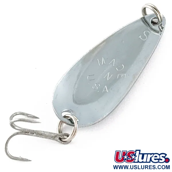 Vintage   Worth Chippewa Steel Spoon, 3/16oz nickel fishing spoon #19725