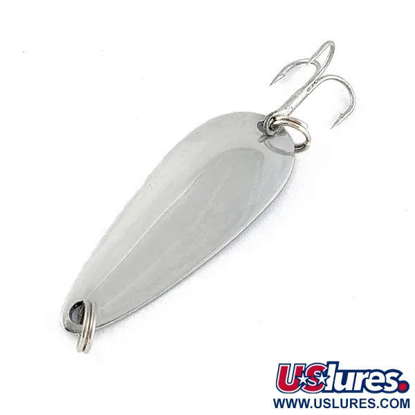 Vintage   Worth Chippewa Steel Spoon, 3/16oz nickel fishing spoon #19725