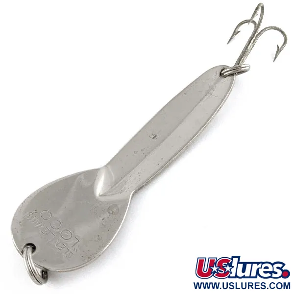 Vintage   Glen Evans Loco 4, 3/4oz Nickel fishing spoon #17187