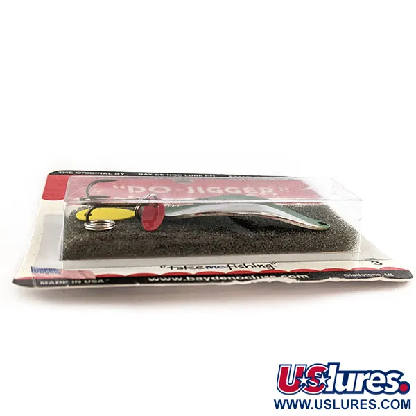   Bay de Noc Do-Jigger #3, 1/3oz Nickel/Green fishing spoon #17357