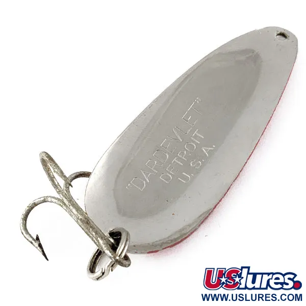 Vintage  Eppinger Dardevle Dardevlet, 3/4oz Red Devle fishing spoon #17204