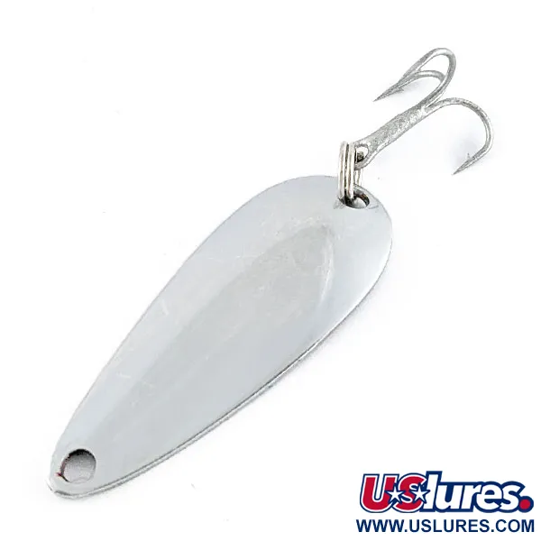 Vintage   Worth Chippewa Steel Spoon, 3/16oz nickel fishing spoon #20196