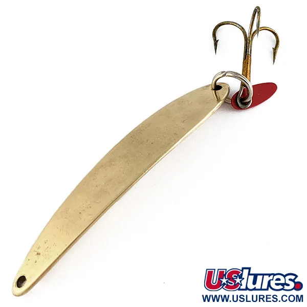 Vintage   Bay de Noc Swedish pimple #8, 1oz Gold fishing spoon #17222