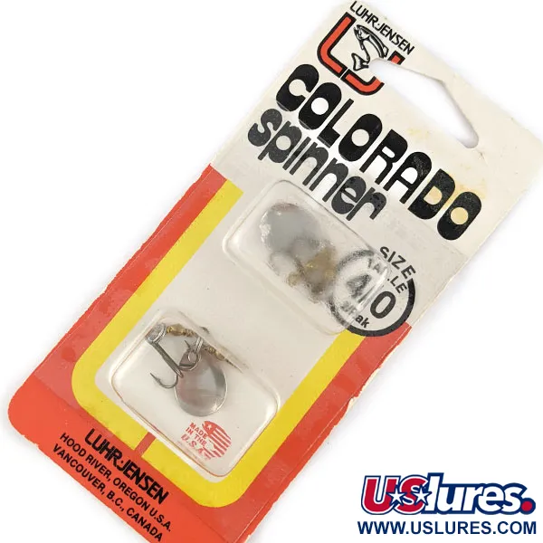   Luhr Jensen Colorado Spinner, 3/64oz Nickel spinning lure #17249