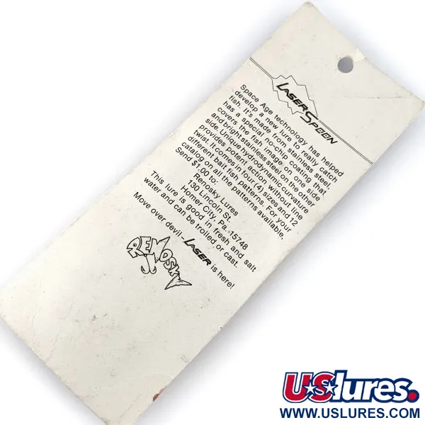  Renosky Lures Renosky Laser Spoon, 2/5oz Shad fishing spoon #17251