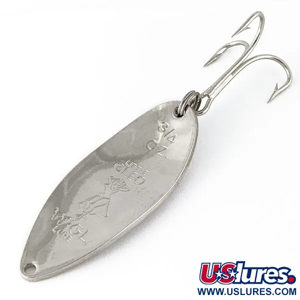 Vintage  Seneca Little Cleo (Hula Girl), 3/4oz Nickel fishing spoon #17266