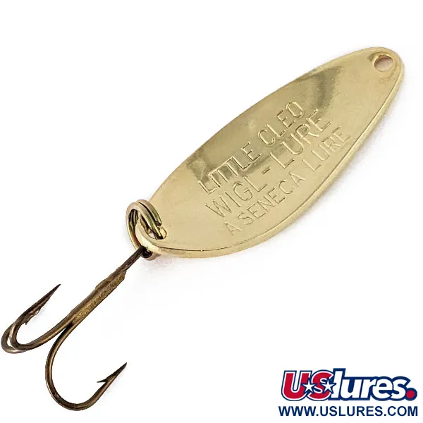 Vintage   Little Cleo Seneca, 1/4oz Gold/orange fishing spoon #17267