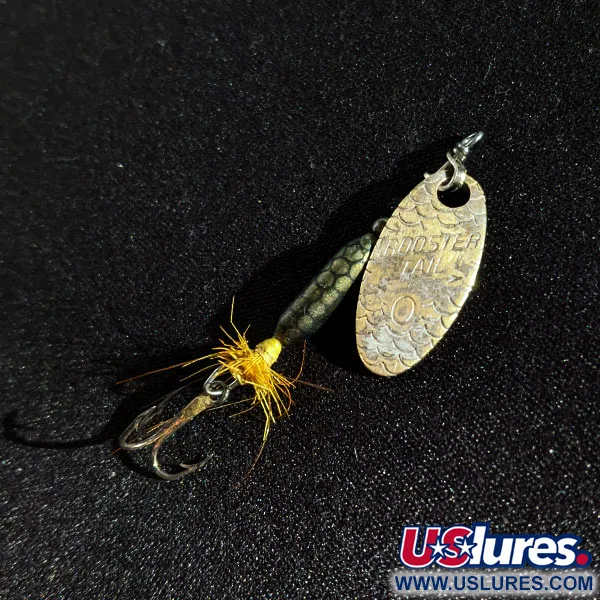 Vintage  Yakima Bait Worden’s Original Rooster Tail 0, 1/16oz Nickel spinning lure #17284