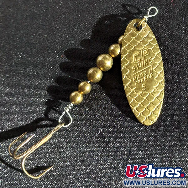 Vintage   C.P. Swing 5, 1/4oz Brass spinning lure #17285