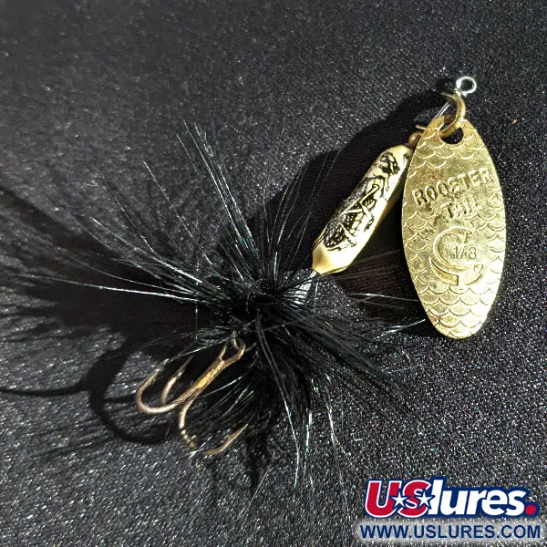 Vintage  Yakima Bait Worden’s Original Rooster Tail, 1/8oz Brass spinning lure #17290