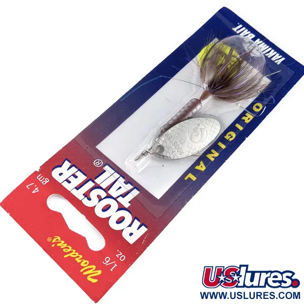  Yakima Bait Worden’s Original Rooster Tail, 3/16oz Tinsel Brown spinning lure #17303