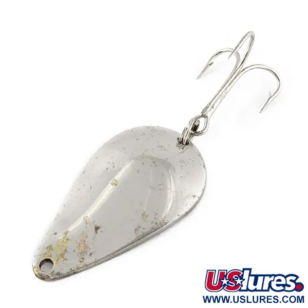 Vintage  Acme K.O. Wobbler , 3/4oz Nickel fishing spoon #17304