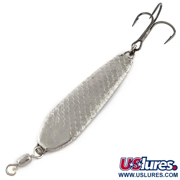 Vintage   War Eagle Jiggin Spoon, 1oz Nickel fishing spoon #17312