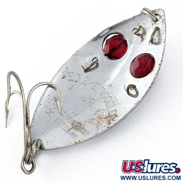 Vintage  Eppinger Red Eye junior , 2/5oz Nickel fishing spoon #17315