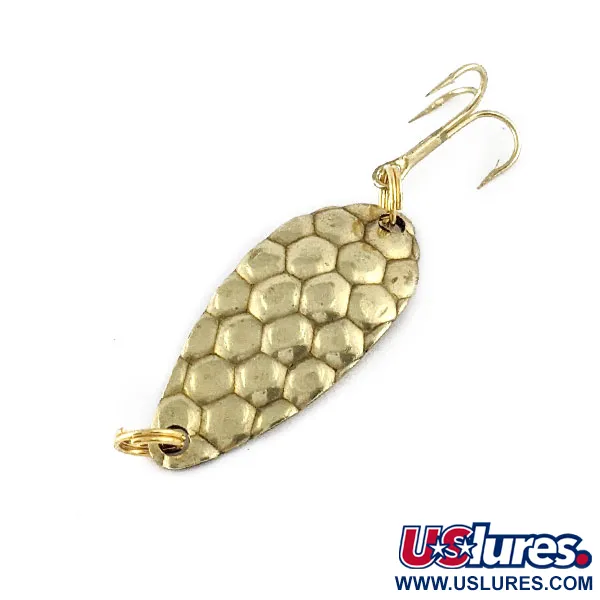 Vintage   Acme Little Cleo bubbles, 1/8oz gold fishing spoon #19257