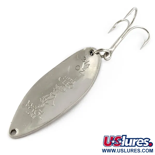 Vintage  Seneca Little Cleo (Hula Girl), 3/4oz Nickel fishing spoon #17375