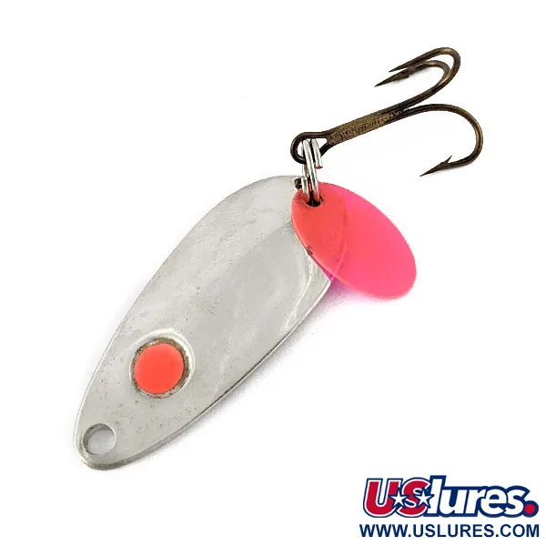 Vintage  Luhr Jensen Les Davis Hotrod, 1/4oz Nickel fishing spoon #17384