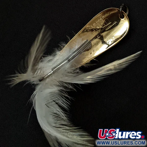 Vintage  Luhr Jensen Tony Accetta HOBO , 2/5oz Gold fishing spoon #17385