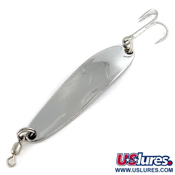 Vintage  Luhr Jensen Krocodile #3, 1/2oz Никель fishing spoon #17386