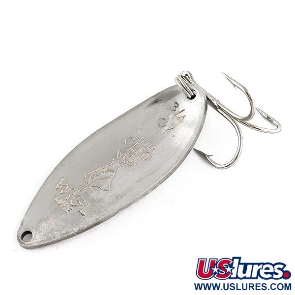 Vintage  Seneca Little Cleo (Hula Girl), 3/4oz Nickel fishing spoon #17403