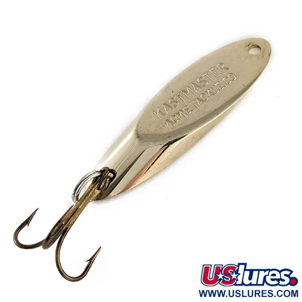 Vintage  Acme Kastmaster, 3/8oz Gold fishing spoon #17413