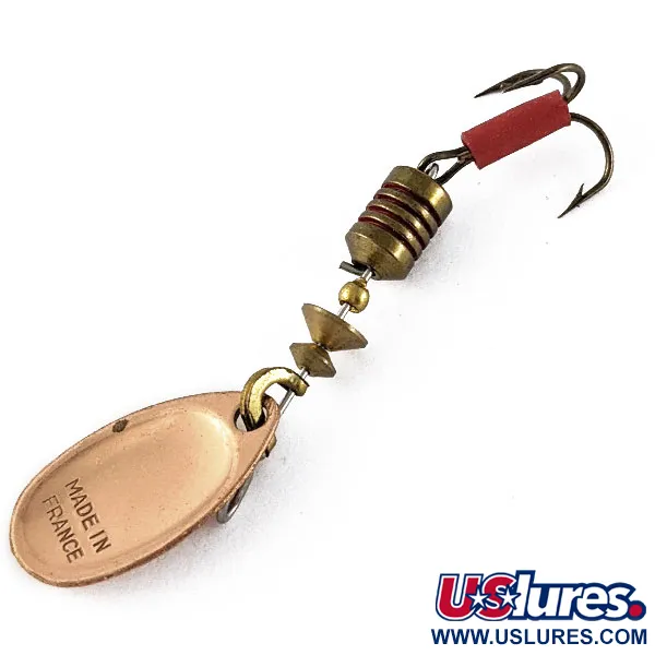 Vintage   Mepps Aglia 1, 1/8oz Copper spinning lure #17425