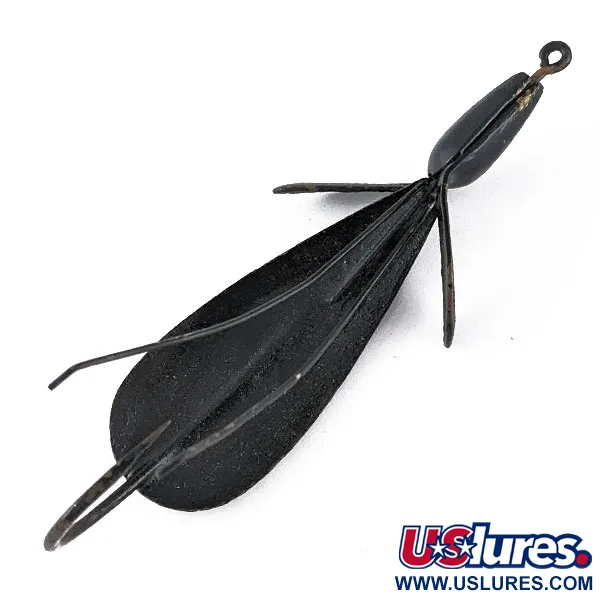 Vintage   Panther Martin Weed Wing, 2/5oz Black fishing spoon #17434
