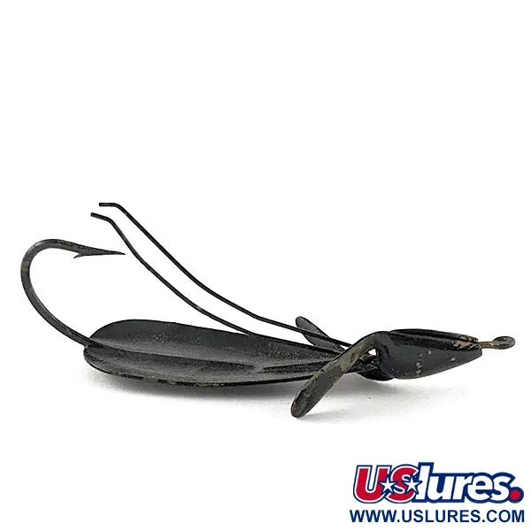 Vintage   Panther Martin Weed Wing, 2/5oz Black fishing spoon #17434