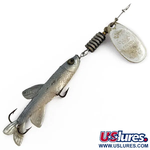 Vintage   Mepps Comet  2 Mino (70-s), 3/16oz Silver spinning lure #17483