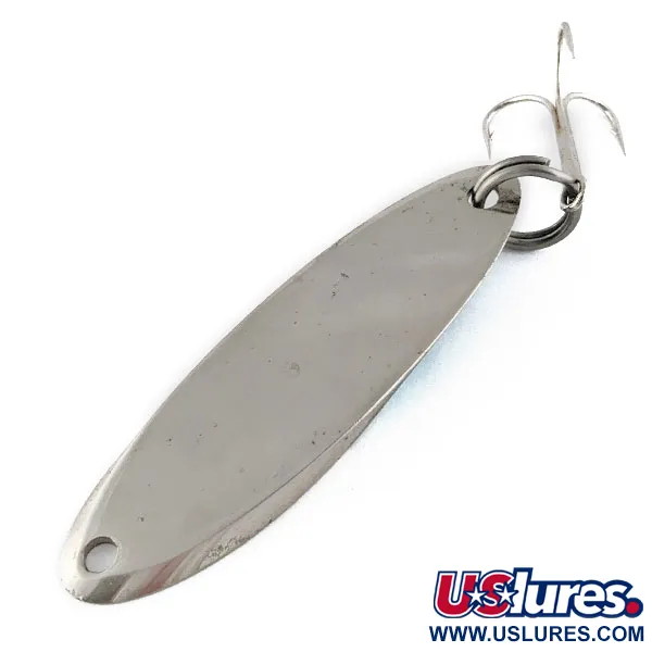 Vintage  Acme Kastmaster, 2 3/4oz Nickel/blue fishing spoon #17516