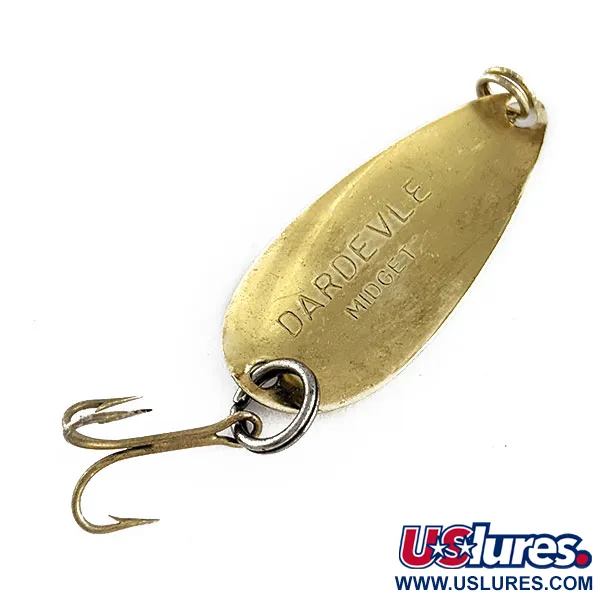 Vintage  Eppinger Dardevle Midget Trout, 3/32oz Brass fishing spoon #17543