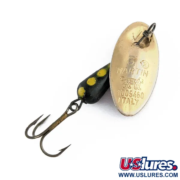 Vintage   Panther Martin 6, 3/16oz Gold spinning lure #17548