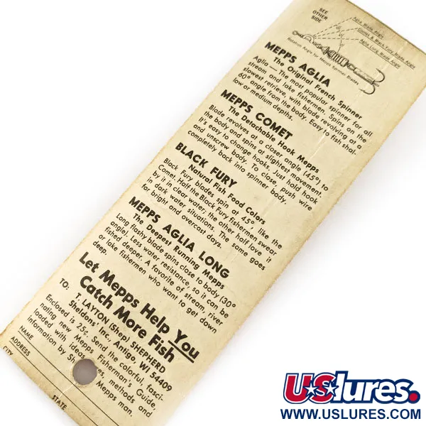   Mepps Aglia 1 dressed, 1/8oz Gold spinning lure #17579